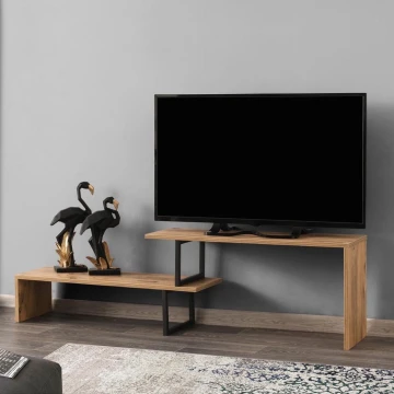 Tv-bord OVIT 44x153 cm brun/sort