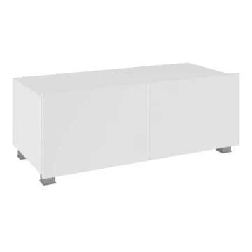 TV bord PAVO 37x100 cm skinnende hvid