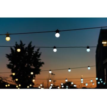 Twinkly - LED Dæmpbar udendørs dekorativ lyskæde FESTOON 20xLED 14m IP44 Wi-Fi