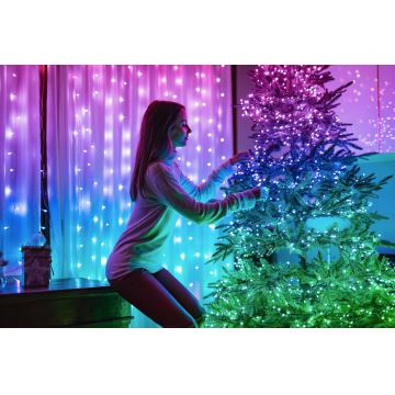 Twinkly - LED RGB Dæmpbar udendørs julekæde STRINGS 100xLED 11,5 m IP44 Wi-Fi