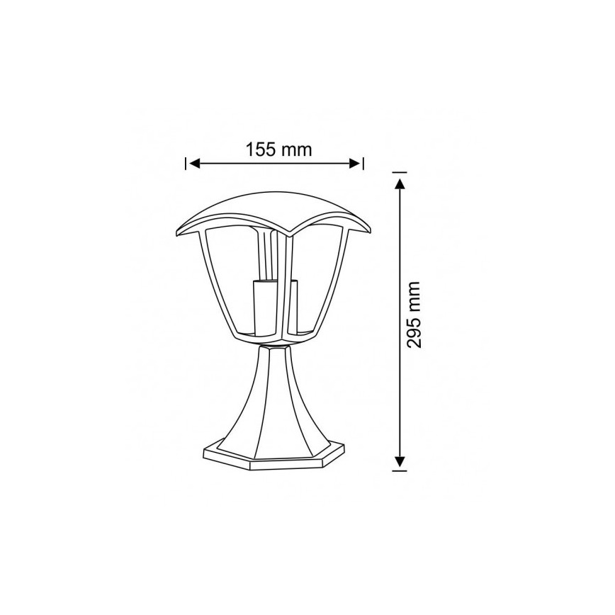 Udendørs lampe IGMA 1xE27/12W/230V IP44 29,5 cm