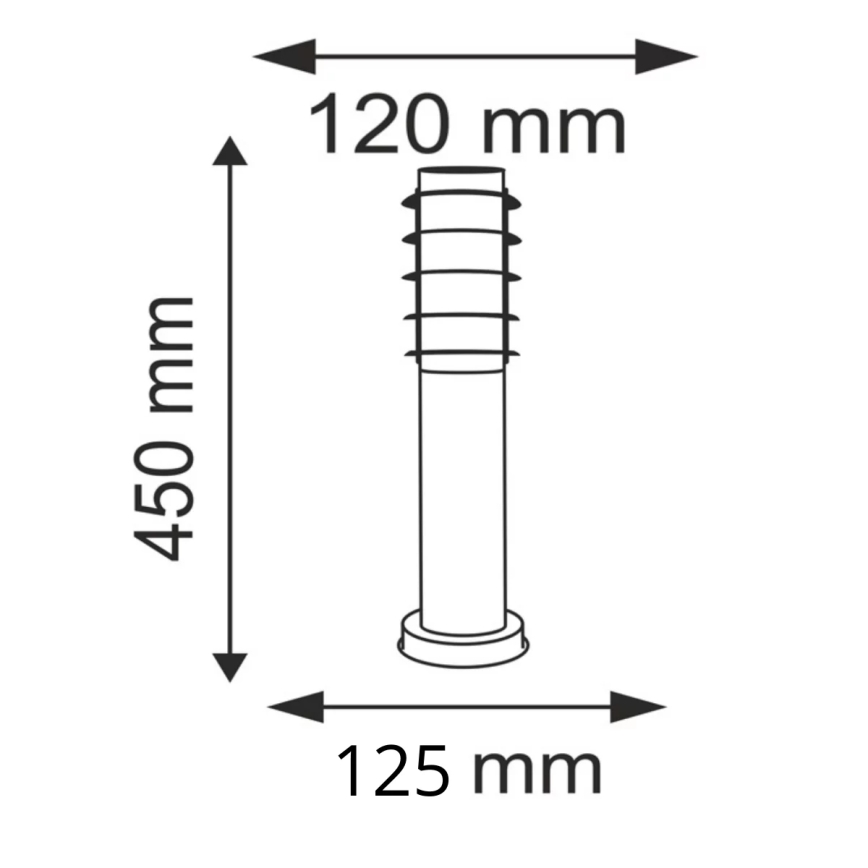 Udendørs lampe SERENA 1xE27/10W/230V IP44 45 cm