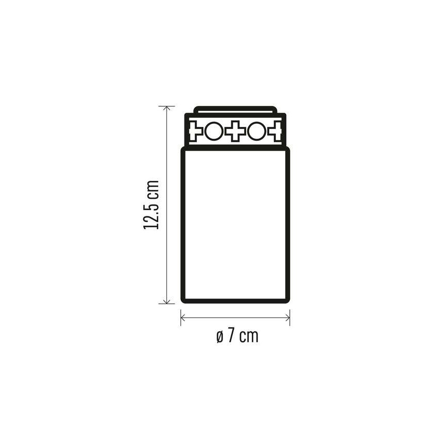 Udendørs LED dekoration 1xLED/2xC IP44 rød