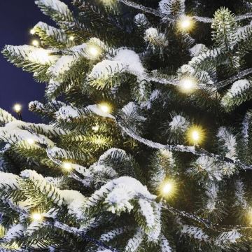 Udendørs LED julelyskæde 100xLED/10m IP44 varm hvid