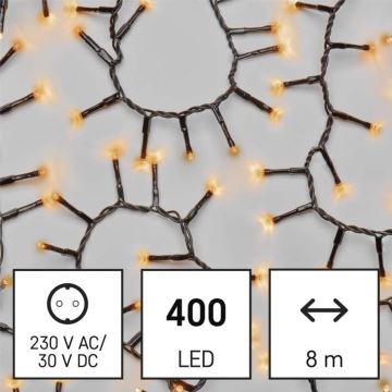 Udendørs LED lyskæde 400xLED/13 m IP44 vintage