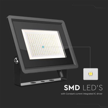 Udendørs LED projektør LED/200W/230V 4000K IP65 sort