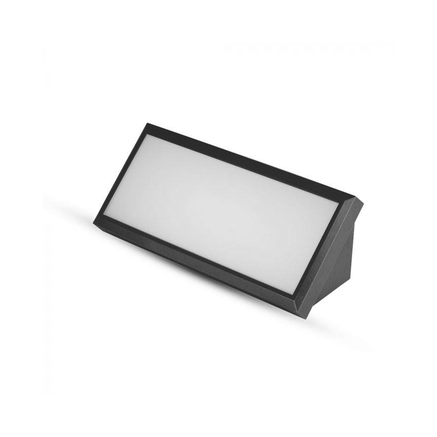 Udendørs LED væglampe LED/12W/230V 3000K IP65 sort