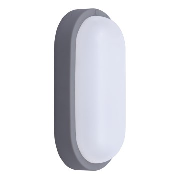 Udendørs LED væglampe LED/20W/230V 4000K IP54 grå oval