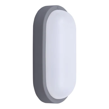 Udendørs LED væglampe LED/20W/230V 4000K IP54 grå oval