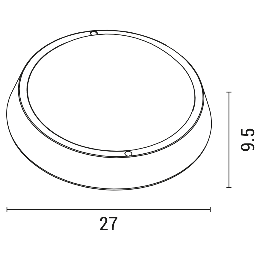 Udendørs LED væglampe LED/24W/230V 4000K IP54 hvid