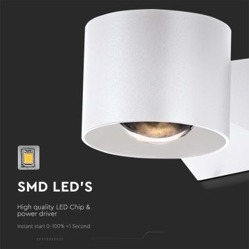 Udendørs LED væglampe LED/5W/230V 4000K IP65 hvid