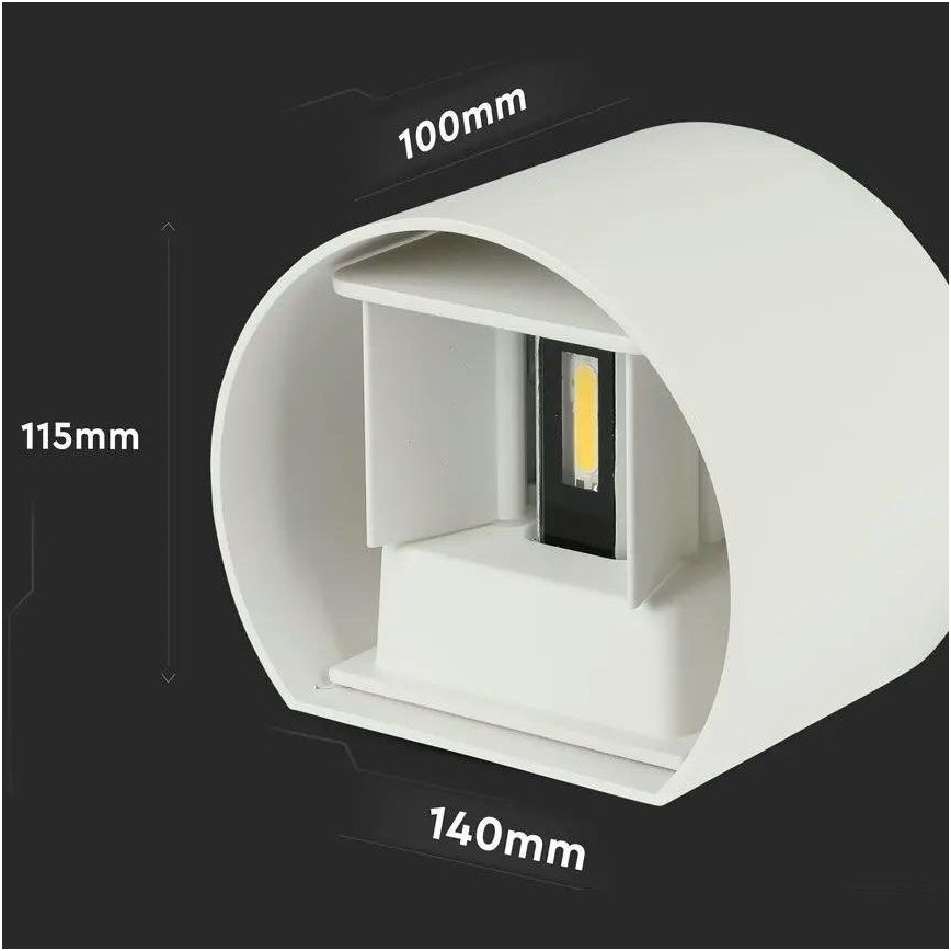 Udendørs LED væglampe LED/6W/230V 4000K IP65 hvid