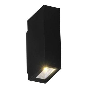 Udendørs LED væglampe ORLEAN 2xLED/2,5W/230V sort IP54