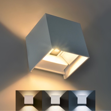 Udendørs LED væglampe PARMA LED/6W/230V 3000/4000/6000K IP54 hvid