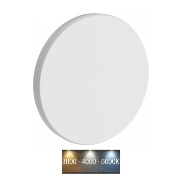 Udendørs LED væglampe PIATTA LED/9W/230V 3000/4000/6000K diameter 12 cm IP44 hvid