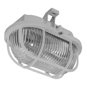 Udendørs loftlampe OVAL 1xE27/60W/230V IP44