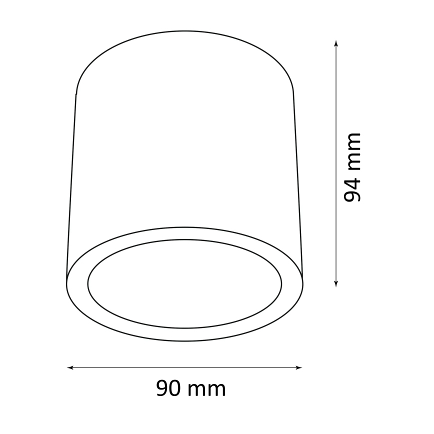 Udendørs spotlampe OHIO 1xGU10/10W/230V IP54 sort