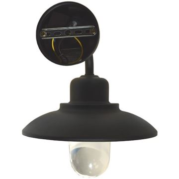 Udendørs væglampe BARD 1xE27/60W/230V IP44 sort