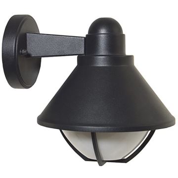 Udendørs væglampe EDINA 1xE27/60W/230V IP44 sort