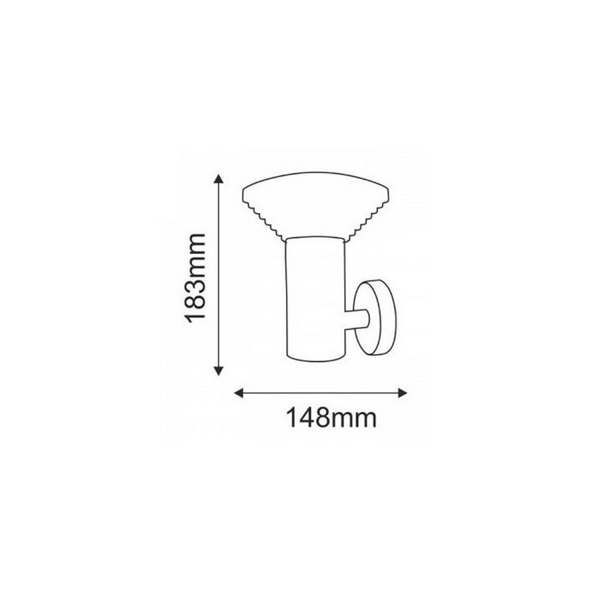 Udendørs væglampe LED PIRAMIDA 1xLED/6,5W/230V IP44