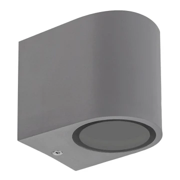 Udendørs væglampe PARETE 1xGU10/6W/230V IP54 grå