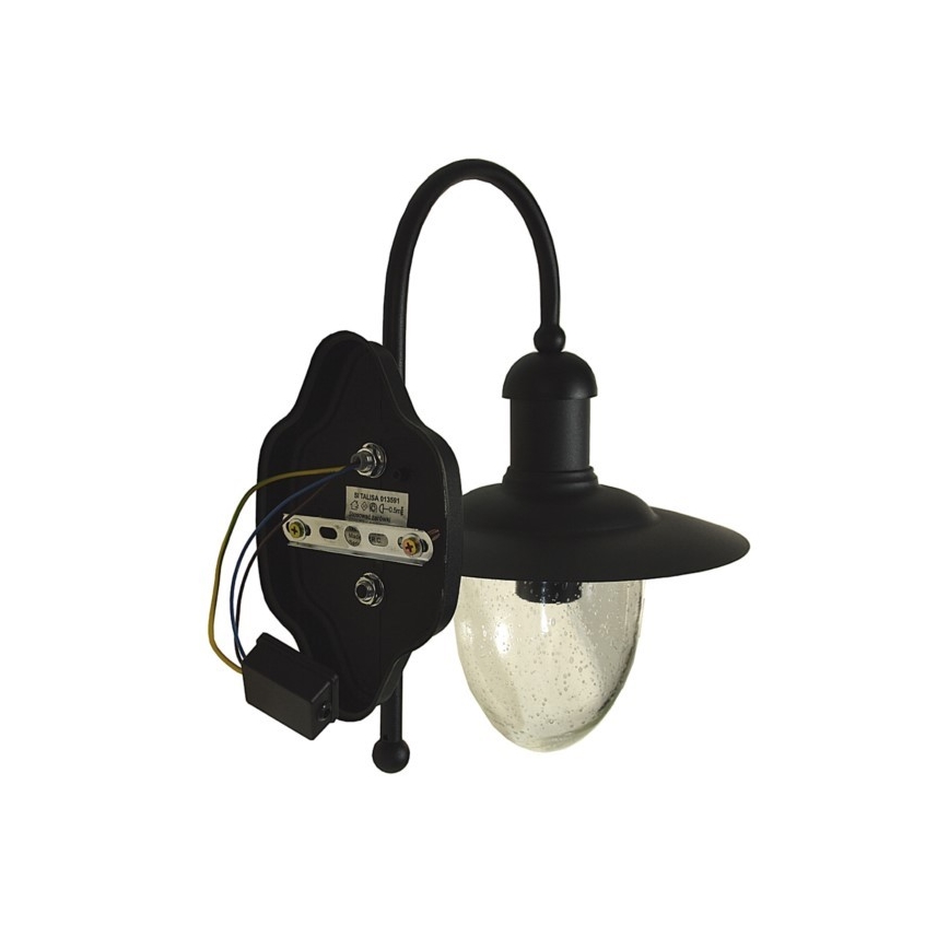 Udendørs væglampe TALISA 1xE27/60W/230V IP44 sort