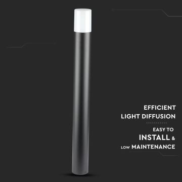 Udendørslampe 1xGU10/35W/230V IP54 80 cm sort