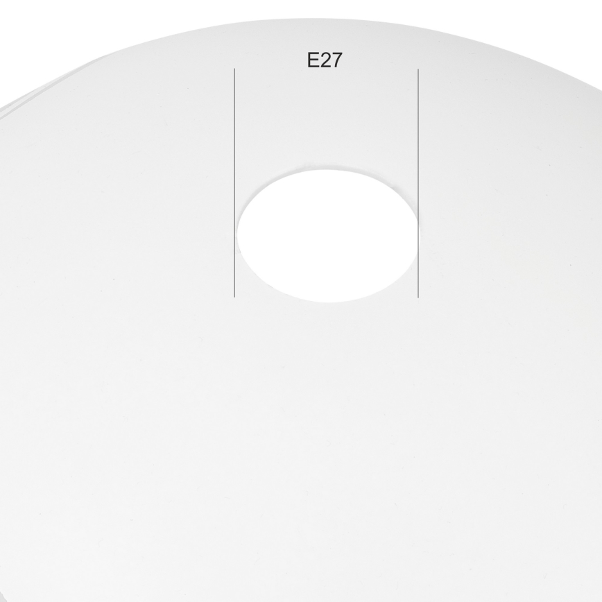 Udskiftningsglas LILLY E27 diameter 30 cm hvid