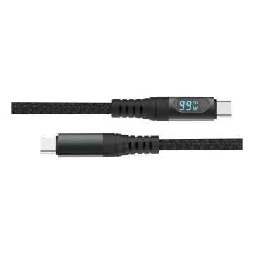 USB-kabel TYPE C-stik LED-display 1 m