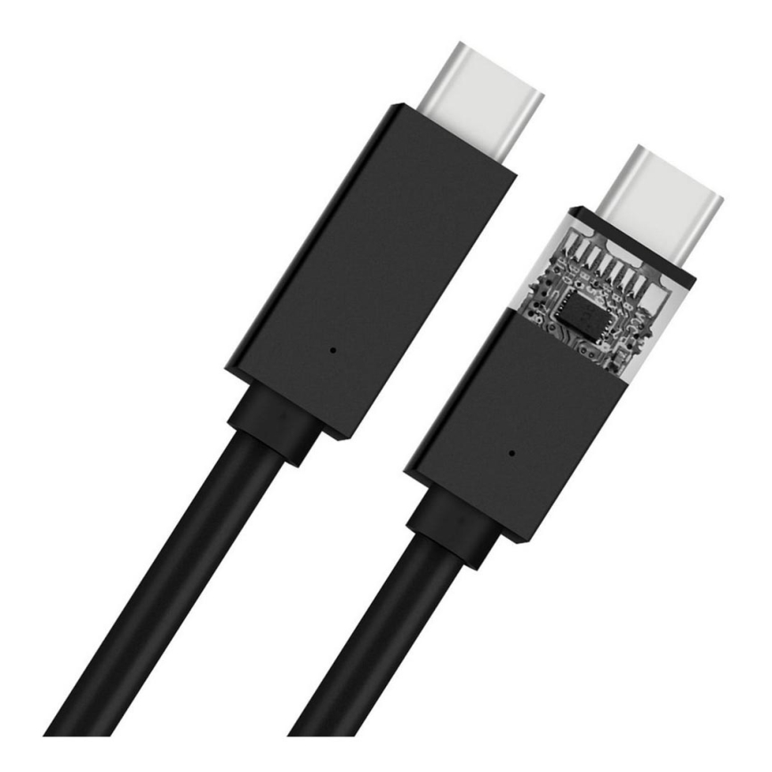 USB-kabel USB-C 2.0 stik 1 m sort