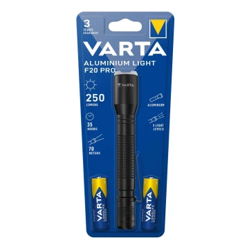 Varta 16607101421 - LED lommelygte ALUMINIUM LIGHT LED/2xAA