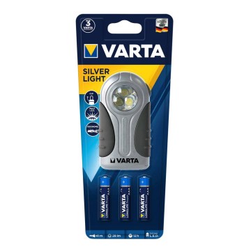 Varta 16647101421 - LED lommelygte SØLV LAMPE LED/3xAAA