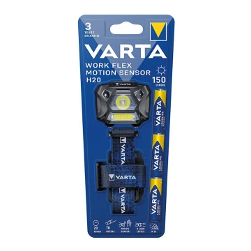 Varta 18648101421 - LED pandelampe med sensor dæmpbar WORK FLEX LED/3xAAA IP54