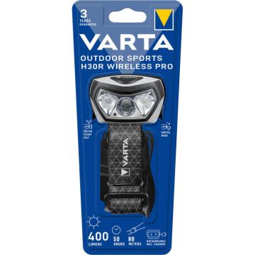 Varta 18650101401 - LED pandelampe dæmpbar og genopladelig OUTDOOR SPORTS LED/5V 1800 mAh IPX7