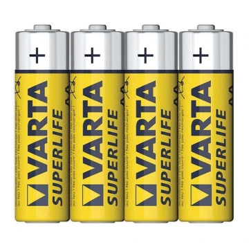 Varta 2006 - 4 stk. Zink-carbon batteri SUPERLIFE AA 1,5V