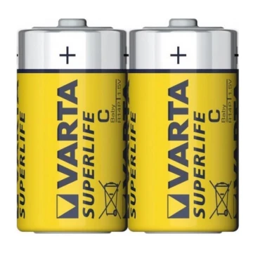 Varta 2014 - 2 stk. Zink-carbon batteri SUPERLIFE C 1,5V