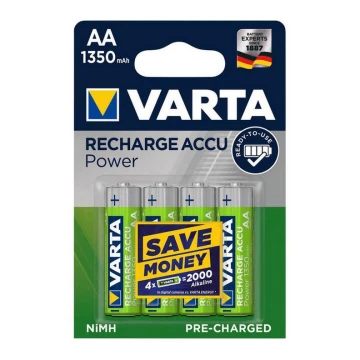 Varta 56746101404 - 4 stk. Genopladeligt batteri RECHARGE AA 1,2V/1350 mAh