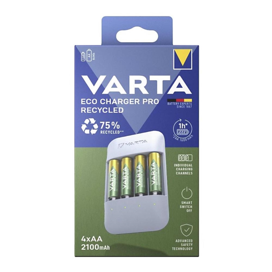 Varta 57683101121 - Batterioplader 4xAA/AAA 2100mAh 5V