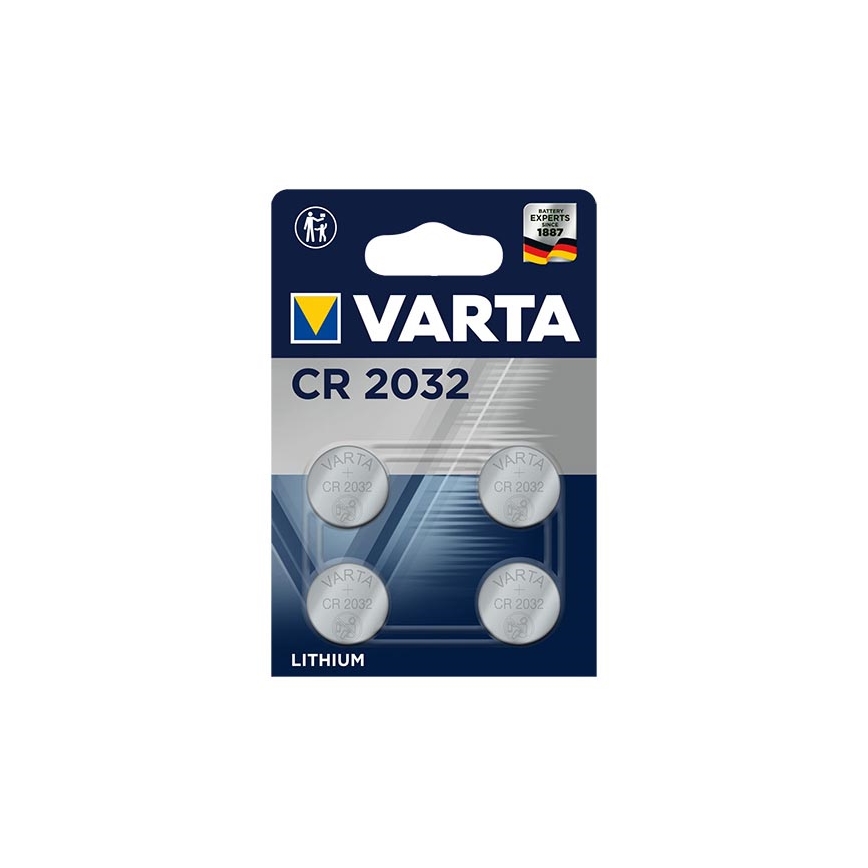 Varta 6032101404 - 4 stk. Lithium knapcelle ELECTRONICS CR2032 3V