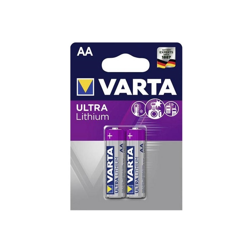 Varta 6106 - 2 stk. Lithiumbatteri ULTRA AA 1,5V