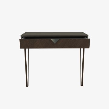 Væghængt bord LINEA 78x90 cm brun/antracitgrå