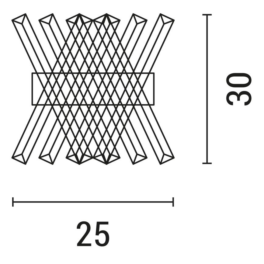 Væglampe 4XG9/4W/230V guldfarvet