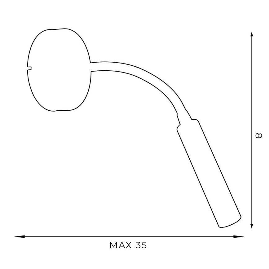 Væglampe ARDEN 1xG9/8W/230V hvid