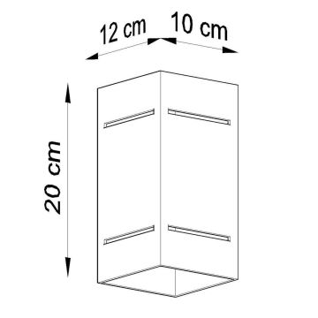 Væglampe BLOCCO 1xG9/40W/230V