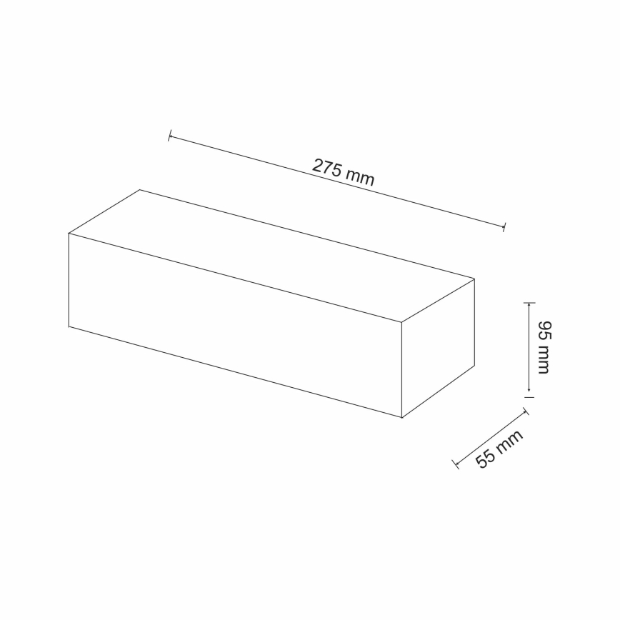 Væglampe CEGIELKA 1xE14/12W/230V gips/hvid