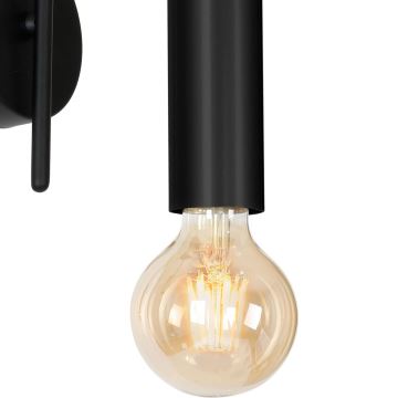 Væglampe LOPPE 1xE27/60W/230V sort