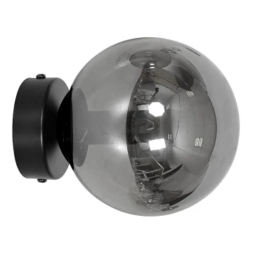 Væglampe ROSSI 1xE14/10W/230V sort/grå