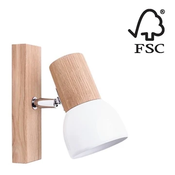 Vægspot SVENDA 1xE27/60W/230V - FSC-certificeret