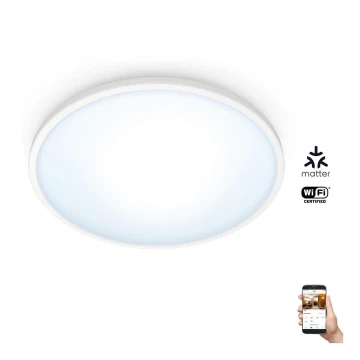 WiZ - LED loftlampe dæmpbar SUPERSLIM LED/14W/230V 2700-6500K Wi-Fi hvid