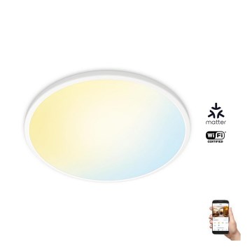 WiZ - LED loftlampe dæmpbar SUPERSLIM LED/22W/230V 2700-6500K hvid Wi-Fi
